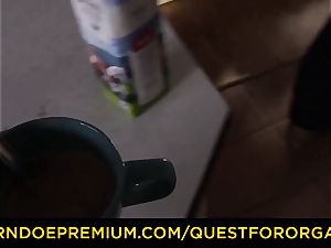 QUEST FOR orgasm - Solo session with deep finger-tickling