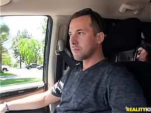 Monique Alexander blows a humungous man sausage in the car
